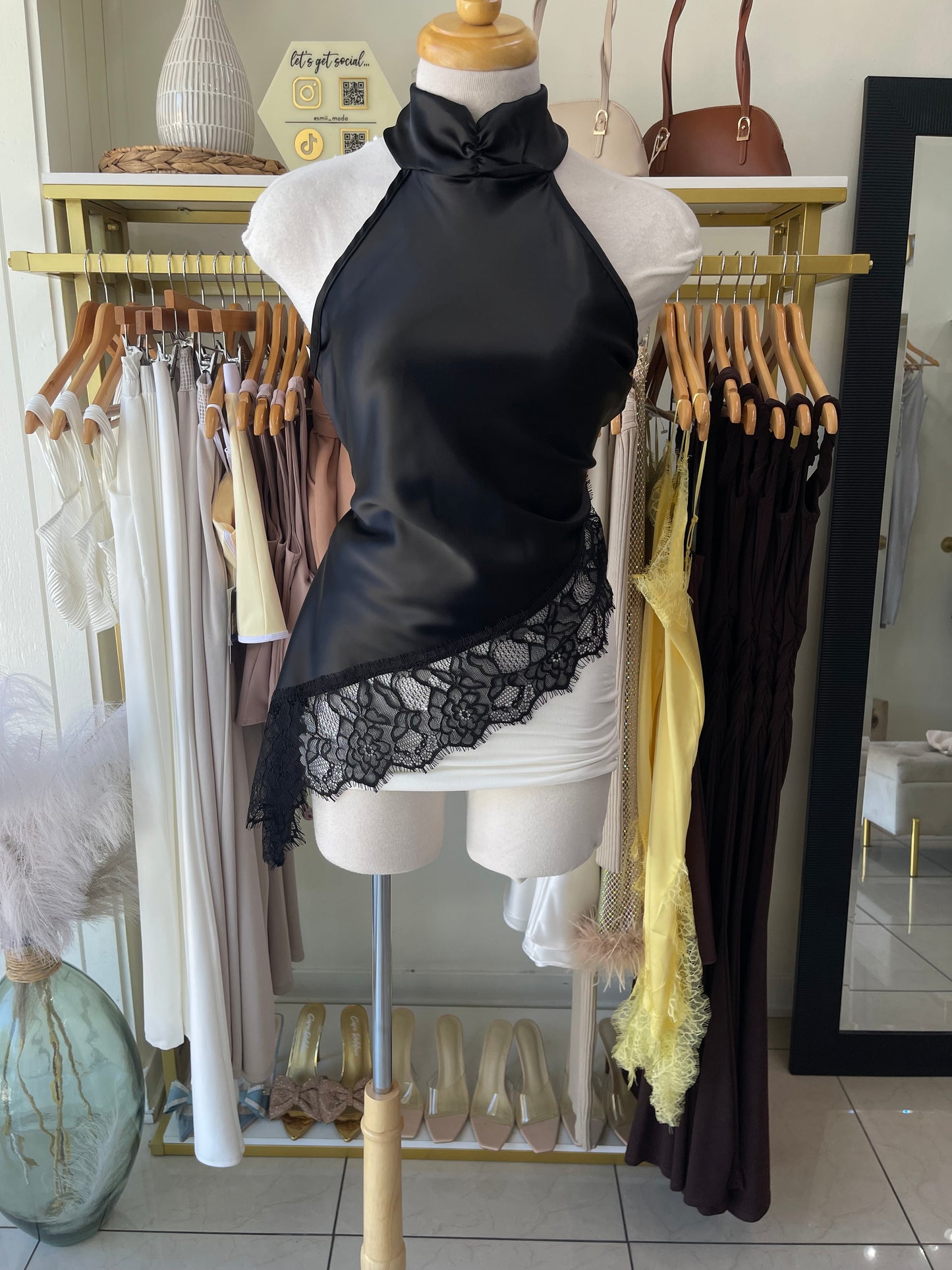 Lace Satin Blouse Style 2