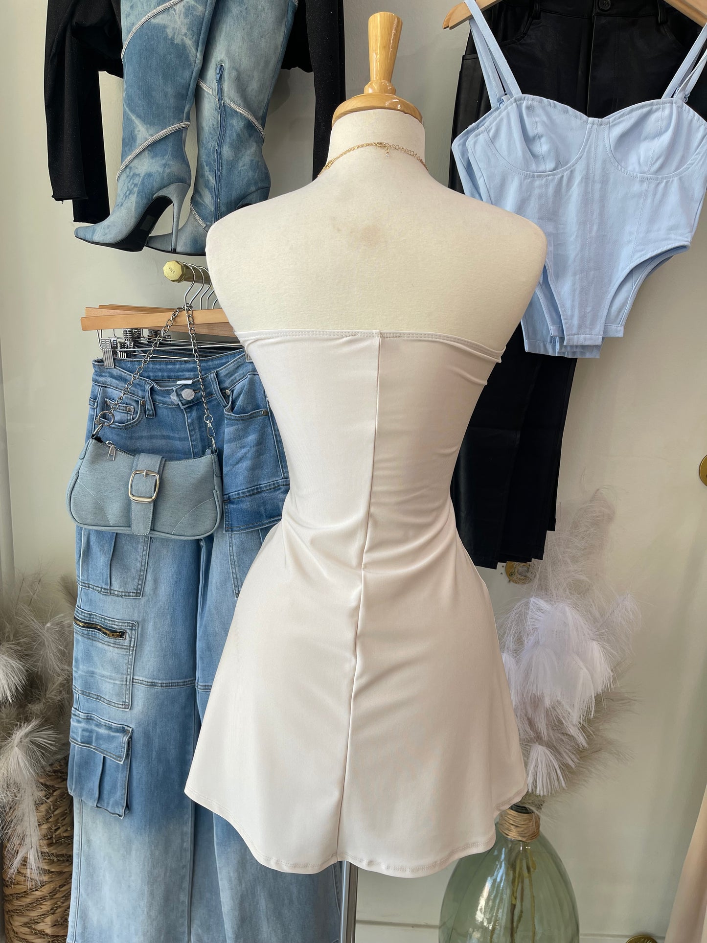 Zahra Ivory Dress