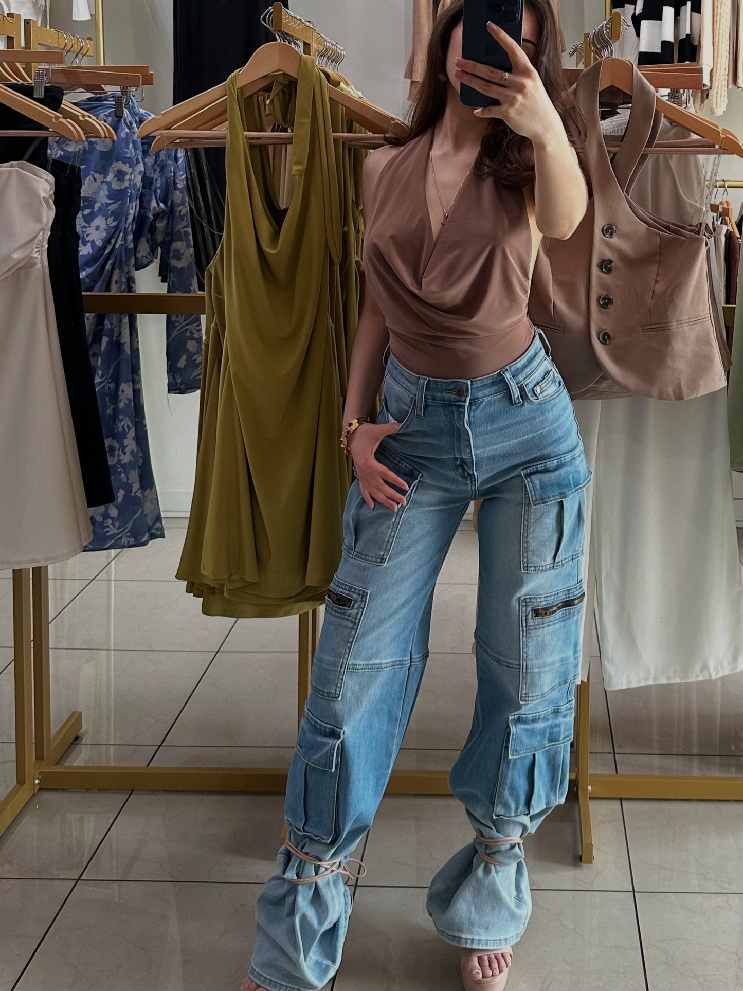 3 Pocket Denim Cargos