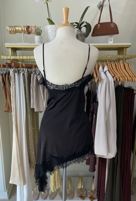 Satin Lace Dress