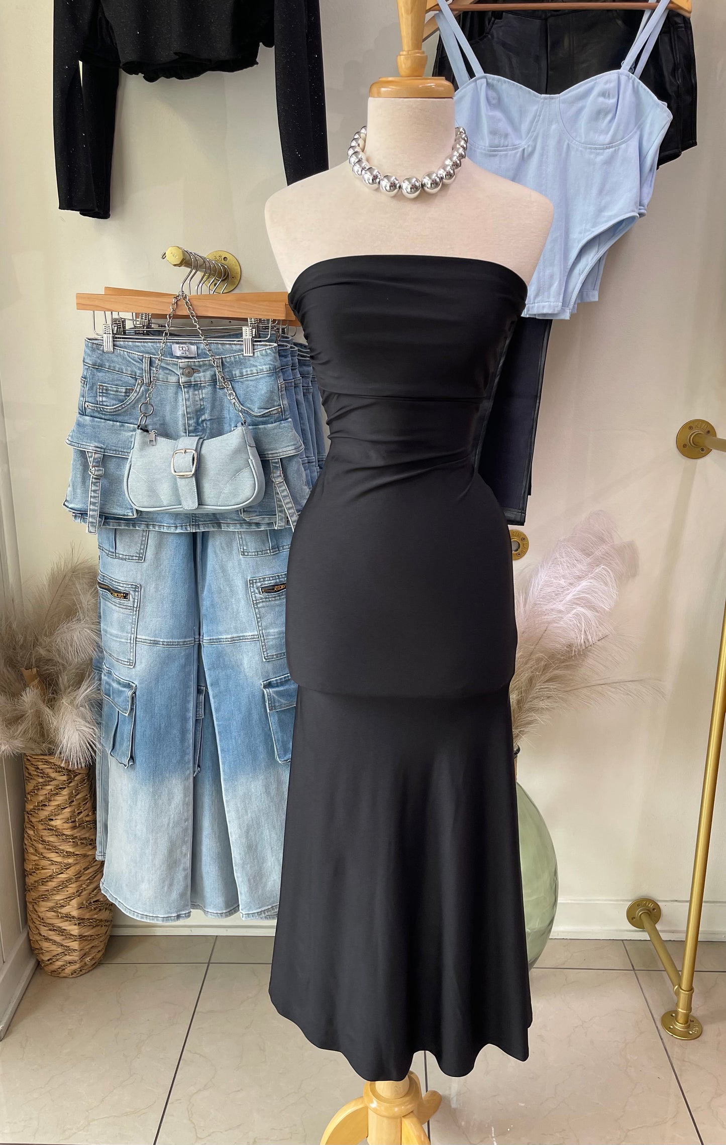 Zahra Black Dressy Dress