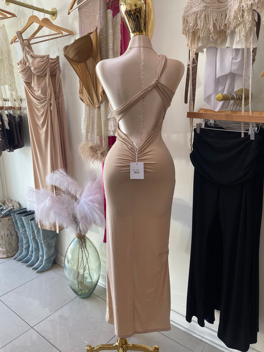 Beige Birthday Dress ⭐️💫