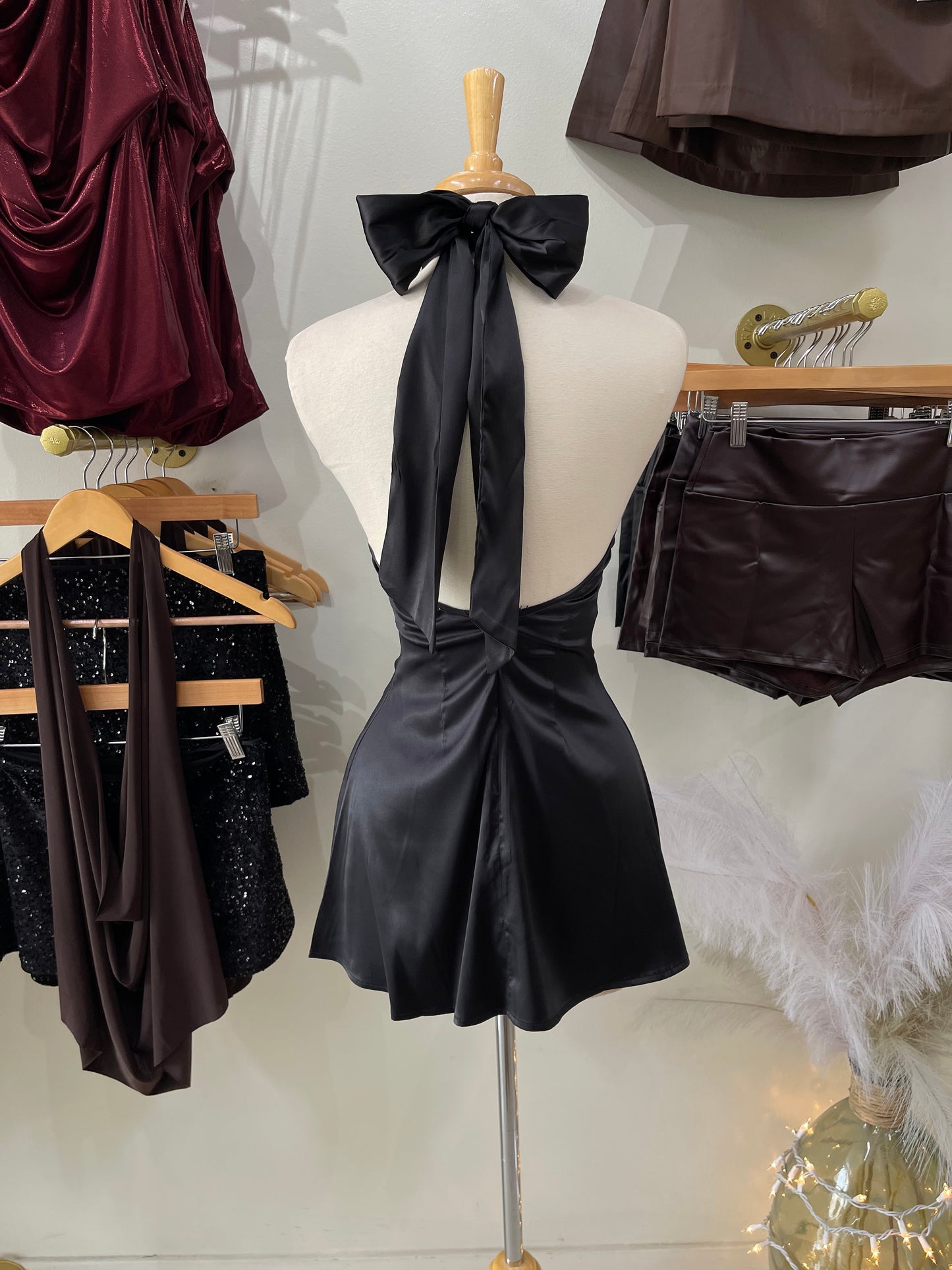 Satin Tassel Dress 🪩