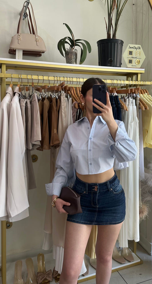 Chloe Dark Denim Skirt