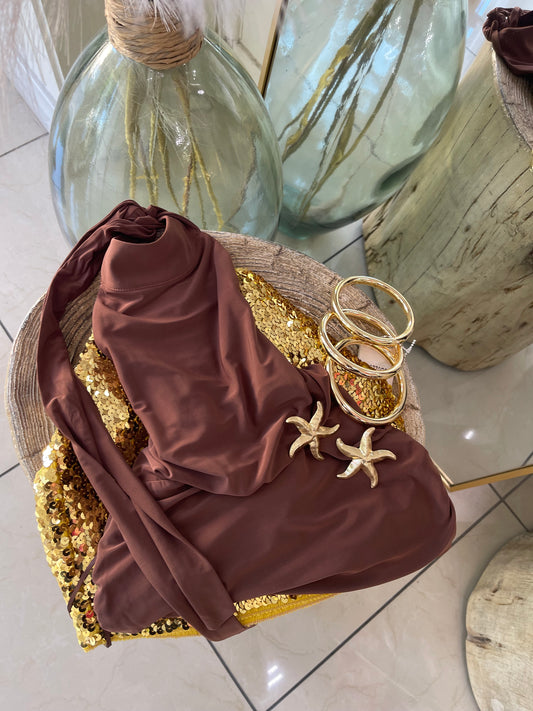 Brown Dressy Summer Top