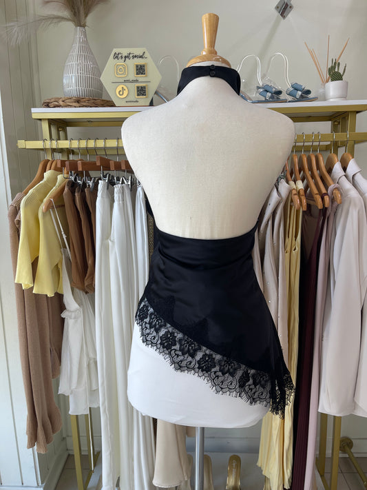 Black Lace Blouse 🪞✨🖤🍸