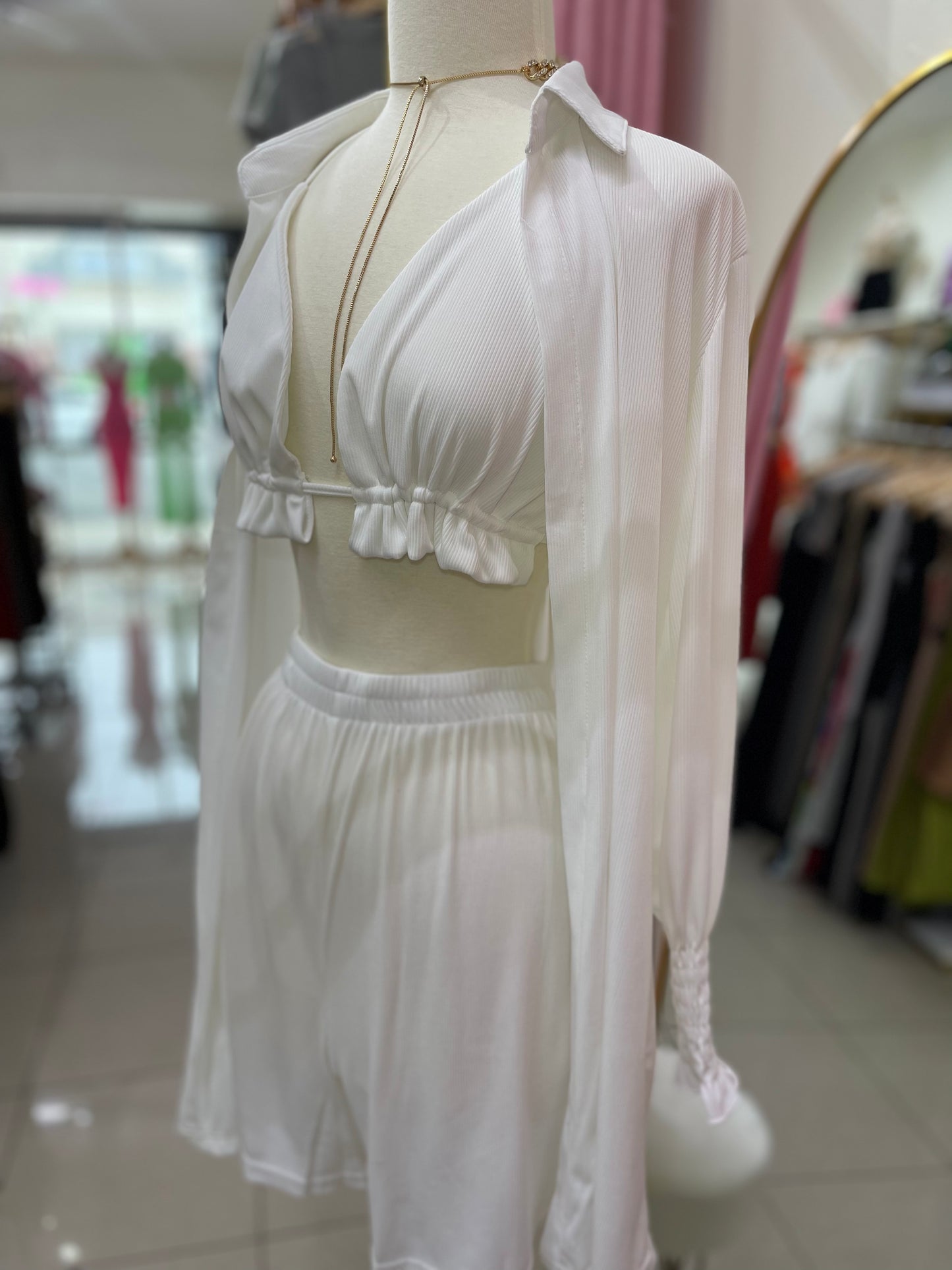 Colombian Off White Cover Up Cardigan