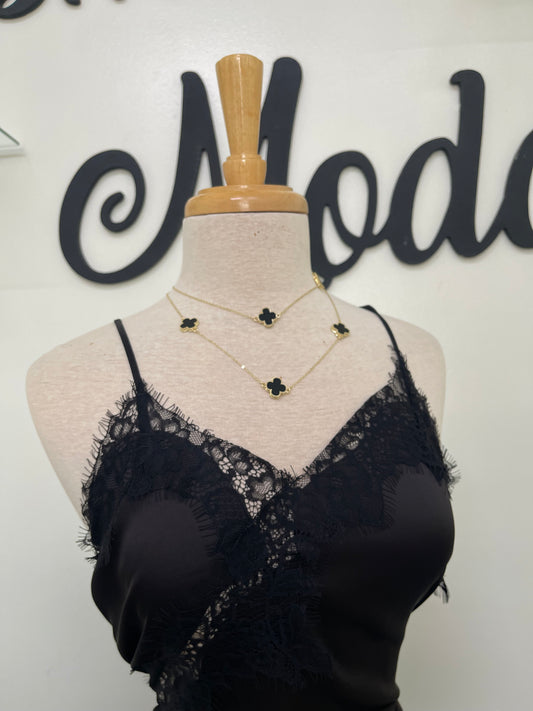 Trendy Thick Clover Necklace