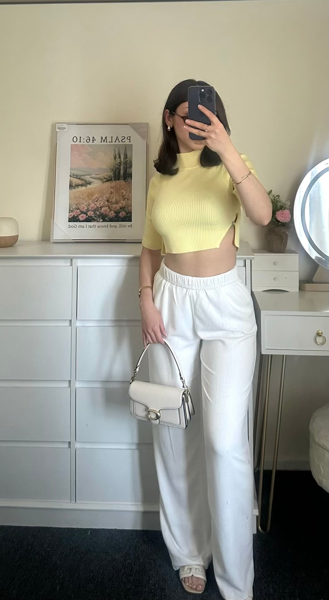 Butter Yellow Mid Sleeve Top