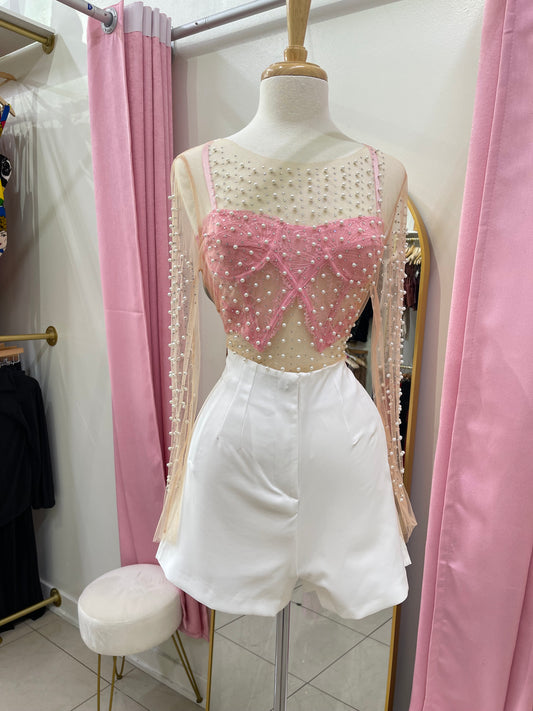 White Summer Dressy Shorts 🎀